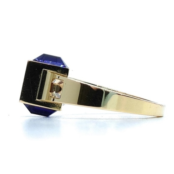 Louis Vuitton Gamble Crystals Gold Tone Ring - Picture 2 of 9